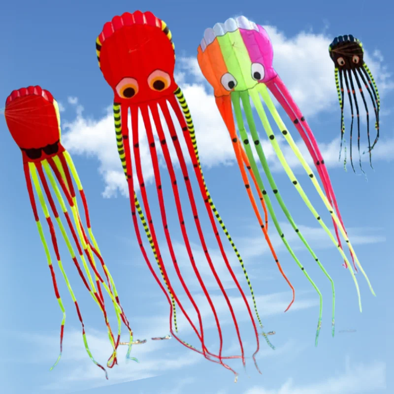 free shipping 8m giant kites octopus kites flying for adults kites professional wind kites factory Weather vane garden games koi