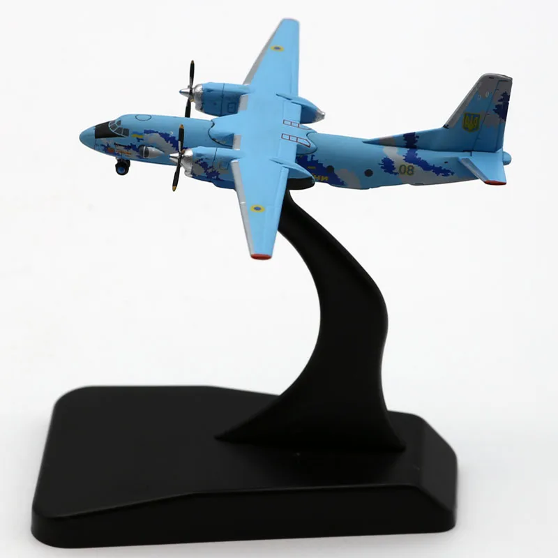 LH4327 Alloy Collectible Plane Gift JC Wings 1:400 Ukrainian Air Force Antonov AN-26 Diecast Aircraft Model 08 With Stand