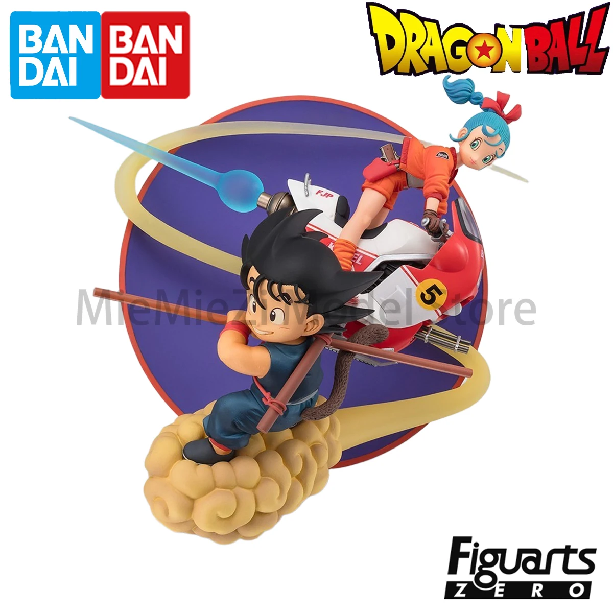 

In Stock Original Bandai Spirits Prepainted Figuarts ZERO Dragon Ball Son Goku Bulma Anime Figure Model Decoration Garage Kit