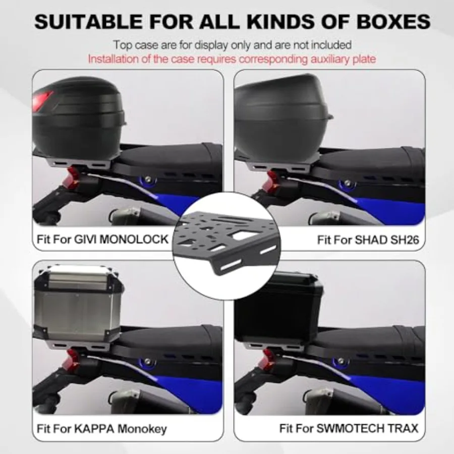 Задняя стойка для мотоцикла, боковая стойка для XT250X 20082025, грузовой багажник двойного назначения с системой крепления на корзинке для улучшенного хранения