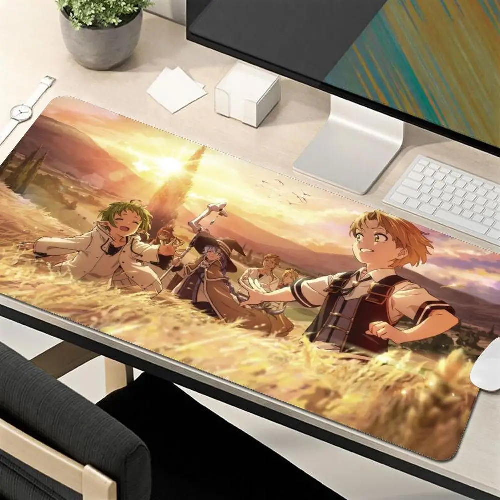 Mushoku Tensei Large Mouse Pad PC Computer Game MousePads Desk Keyboard Mats Rubber Anti-slip Mouse Mice Mat 40x90 30x80 CM