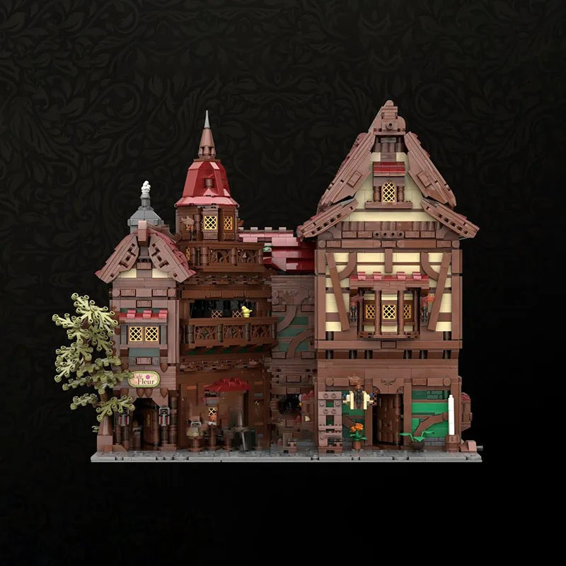 モジュール式都市建築モデル Moc ビルディングブロック モジュール式 THE ARTISAN'S HAVEN テクノロジーブロック クリスマス DIY おもちゃ 建設ギフト