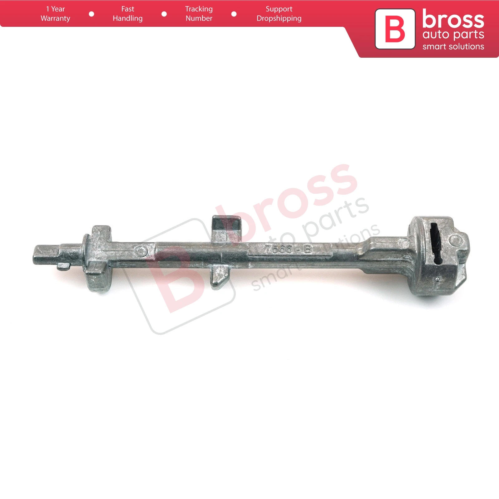 Bross BSP40 Steering Wheel Ignition Tumbler Lock Barrel Cylinder Shaft Rod Rod 7566B For Toyota RAV4 2003. Stamped 7566B on it.