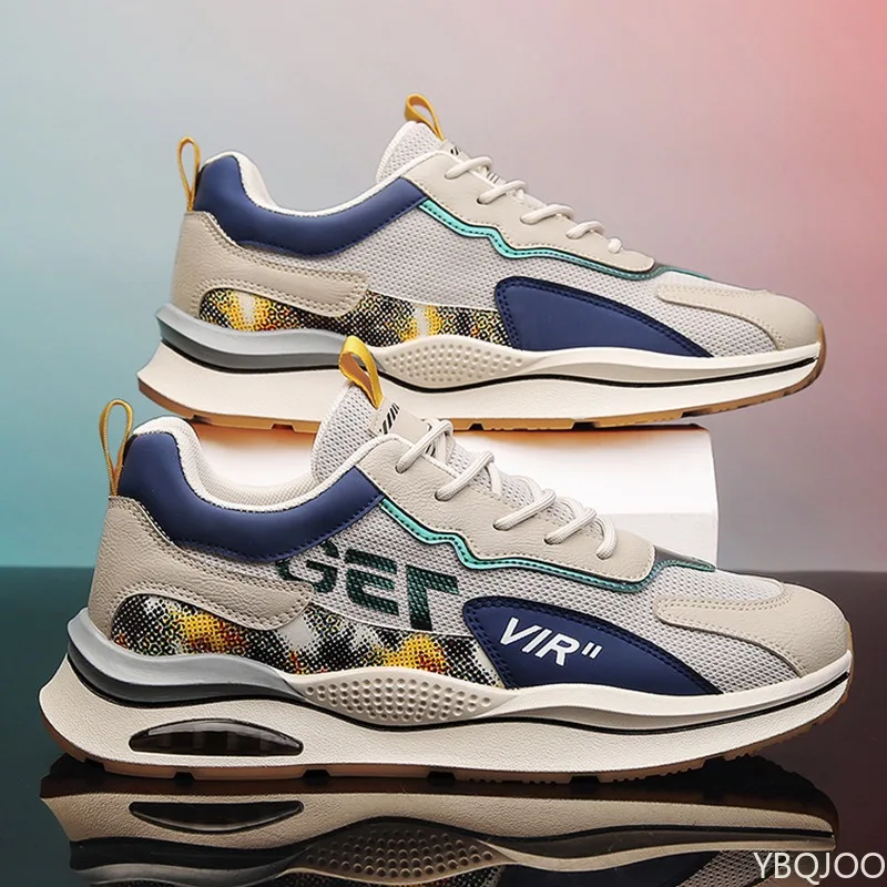 Spring Autumn men's sports leisure height increasing travel shoes fashionable men's shoes lightweight breathable running shoes