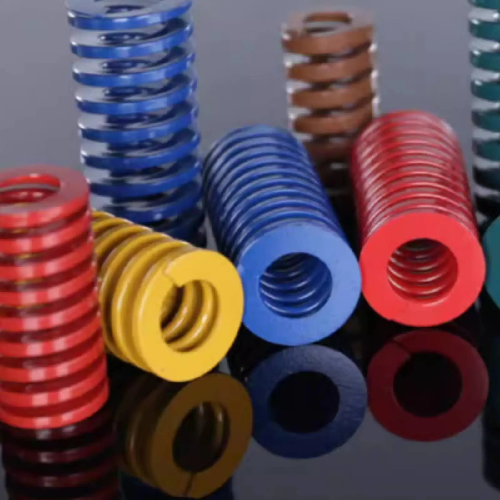 Color Coded Flat Wire 65mn for Industrial Machinery Heavy Load Die Spring Coil