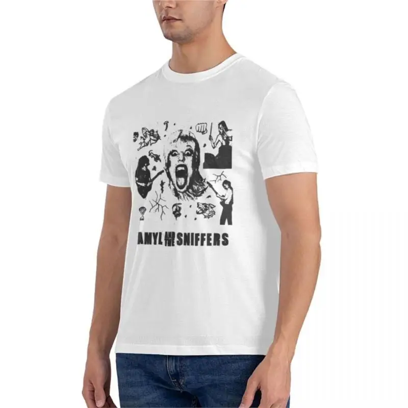 Amyl and the Sniffers Show and the EvaHN American Tour 2021 Graphic T-Shirt t shirts for men cotton kawaii clothes T-shirt short