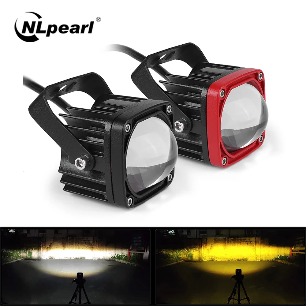 

NLpearl 3inch Flush Mount LED Pods Work Light Bar Offroad 12V 24V Spotlight LED Fog Lights for Car Truck 4x4 Atv Lada Niva