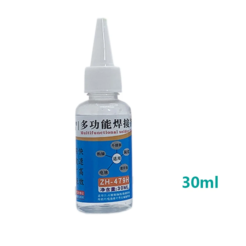 10/30/50/100/200ml Stainless Steel Liquid Flux Welding Solder Non-toxic Copper Paste Flux Liquid Solders Water Liquid Solders