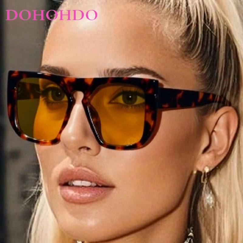 

Trendy Punk Oversized Square Frame Women Sunglasses Luxury Brand Design Outdoor Driving Travel Eyewear Men Sunglass UV400 Очки