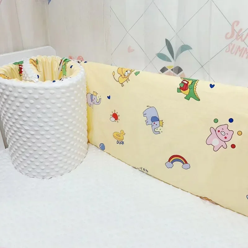 Crib Girth Pure Cotton Soft Comfortable Skin Friendly Baby Cradle Anti-collision Detachable Fence Cartoon Printed Baby Products