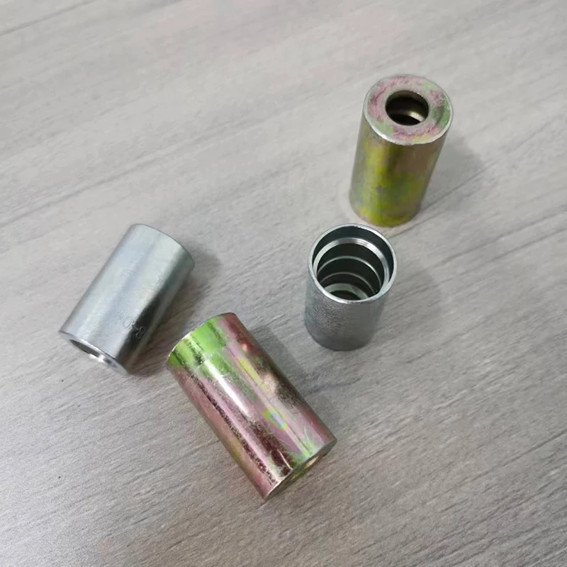 Hose Retrofit Crimp Straight Fitting Carbon Steel Pipe 6mm~25mm Hose Barb Compression Straight Joint Hose connection joint