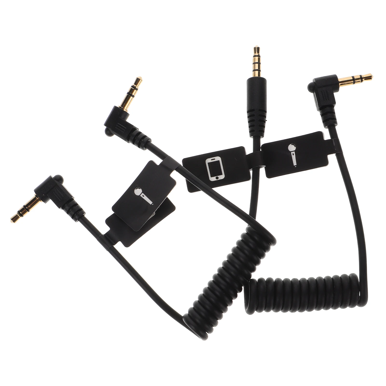 

2pcs 3.5Mm Trs To Trrs Extension Cable Durable Anti-Wear Mic Adapter Cord For Smartphones Dslrs Compatible Mobile Phones