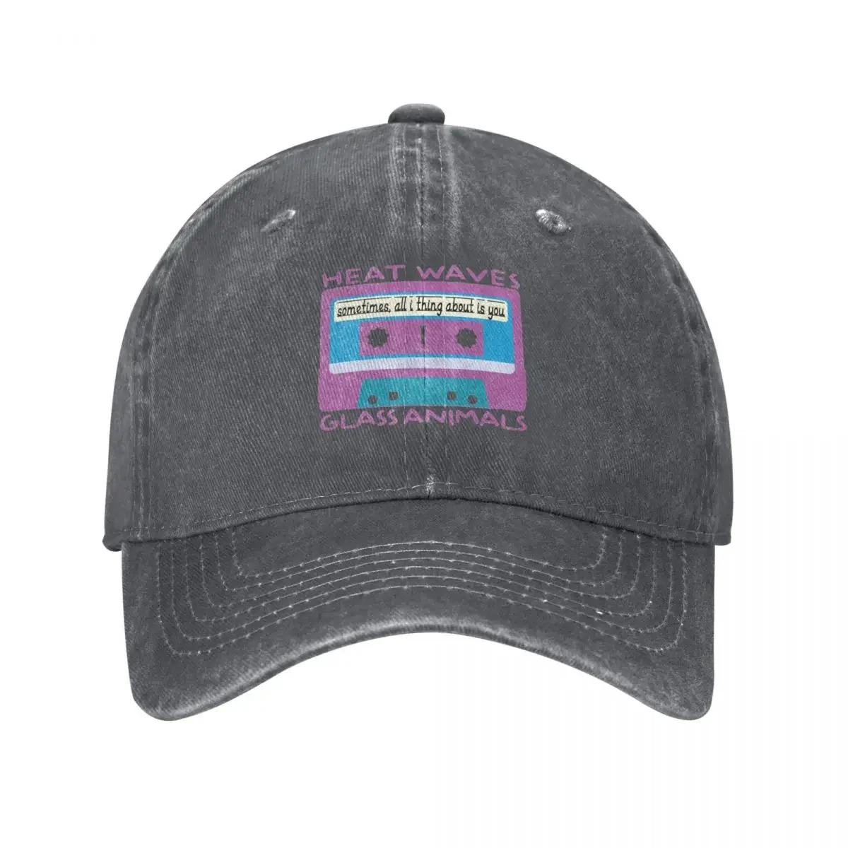 

Vintage Retroheat waves glass animals Baseball Cap New In Hat black men's big size hat Unique hats Women Men's