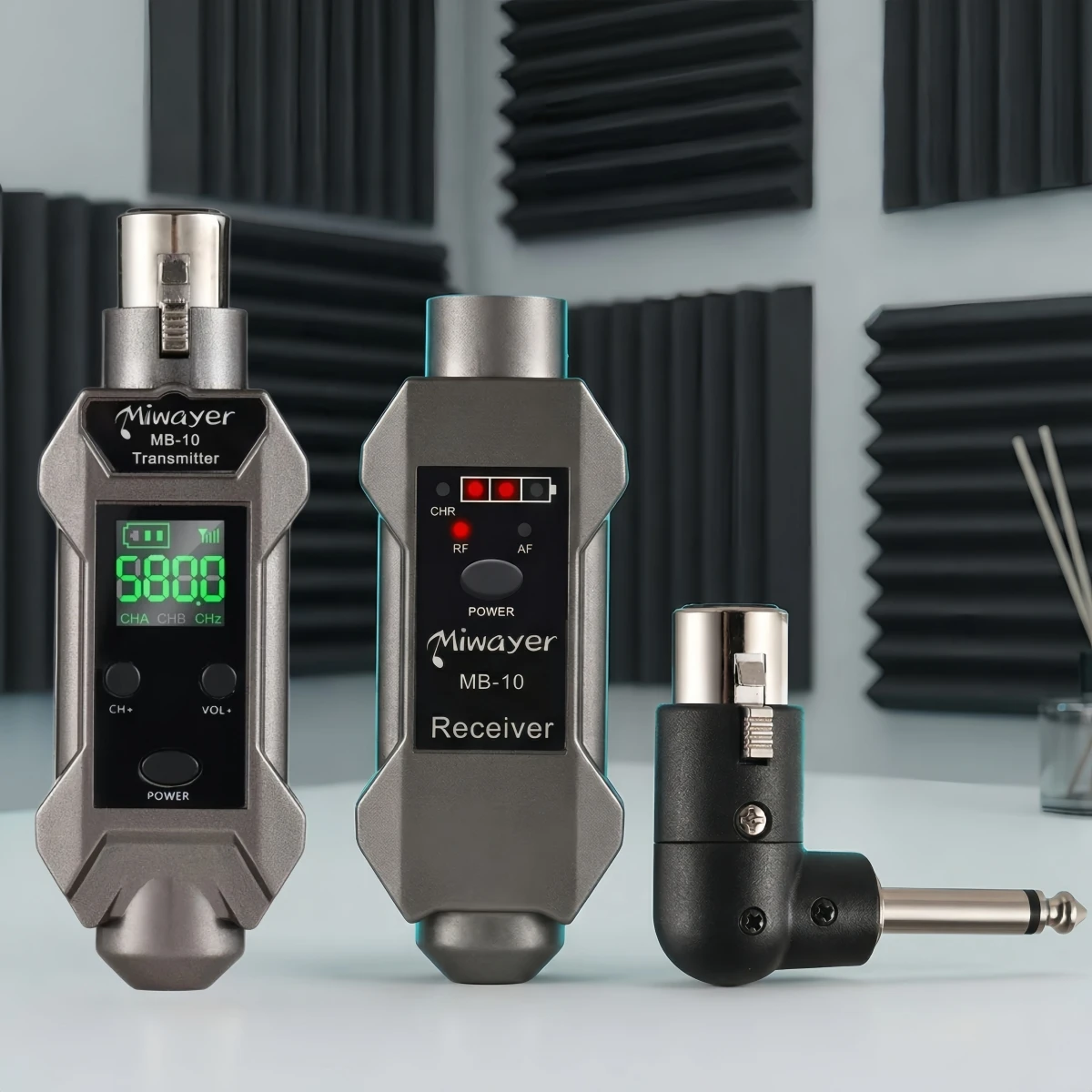 

Беспроводной микрофонный конвертер Miwayer MB-10 UHF, XLR-передатчик и приемник, для динамического микрофона, беспроводная система для студии/живых выступлений
