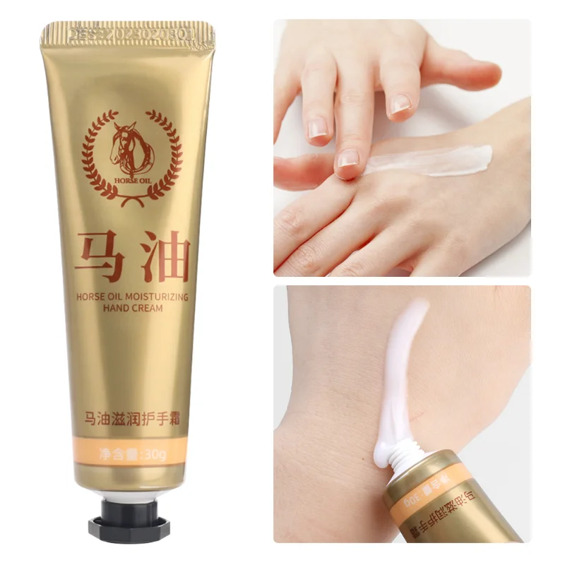 Hydraterende Reparatie Anti-gebarsten Handcrème 30g Anti Rimpel Blijvende Hydraterende Whitening Paard Olie Hand Voet Huidverzorging crème