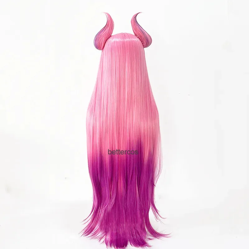 

Игра LOL Star Guardian Kaisa Косплей Парик Розовый Фиолетовый Градиент 100 см Длинные Синтетические Волосы Термостойкие Парики Для Хэллоуина + Парик CapX