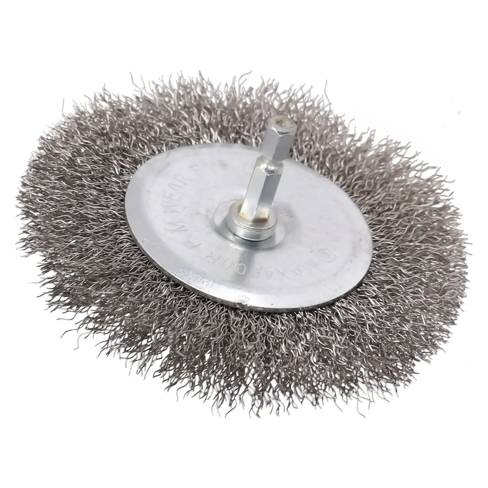 Wire Wheel Brushes 4inch/100mm Removes Burrs Shank Diameter 6mm Wire Wheel Brushes 0.3mm Carbon Steel Crimp Wire