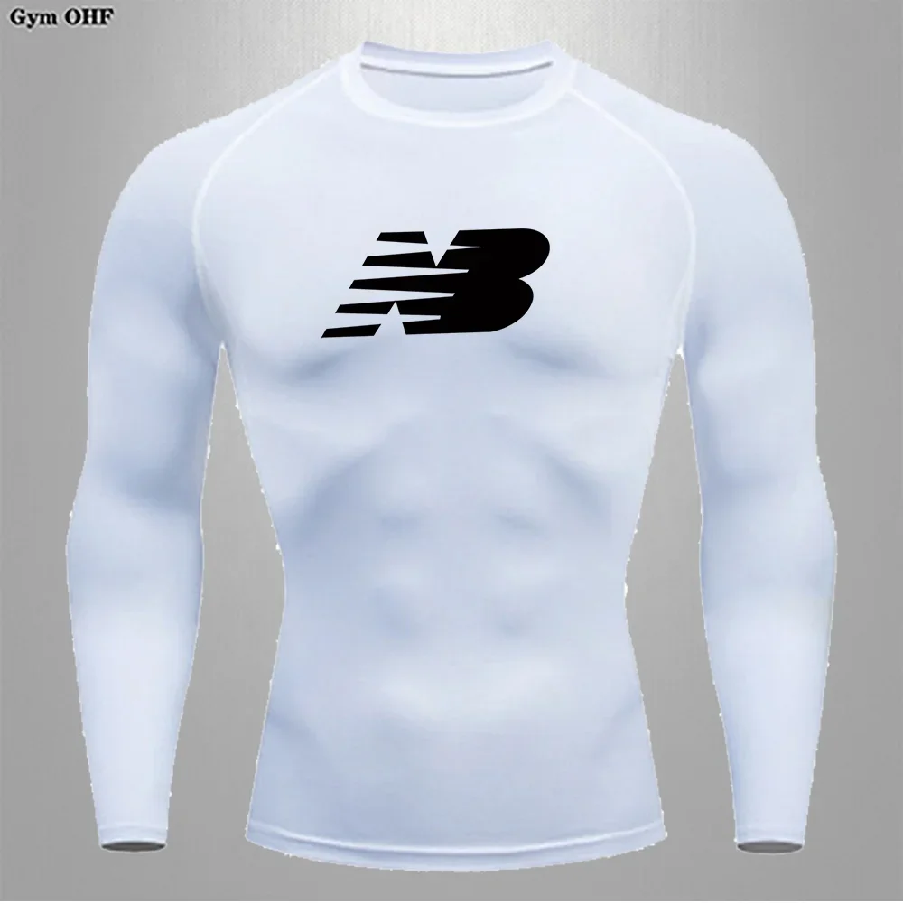 

Men's Slim Fit AB Print Running Shirt Quick Drying Breathable Long Sleeve For Fitness Outdoor Sports Basketball Jogging Comforta