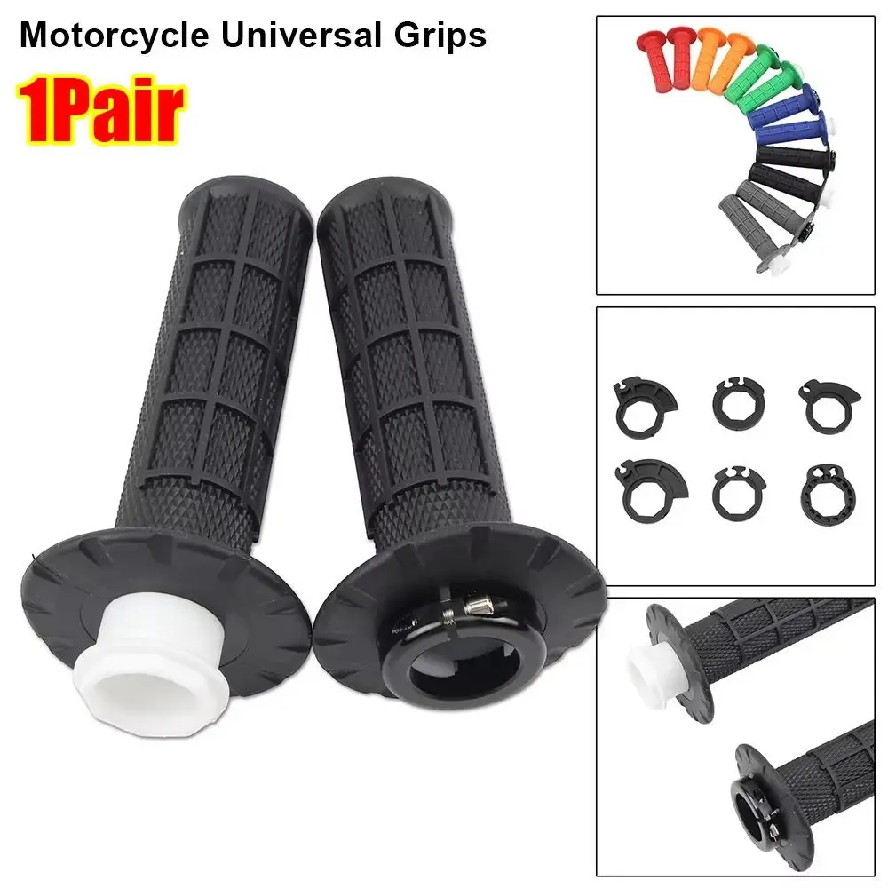 

1Pair 7/8" 22mm Motorcycle Universal Grips Lock-on Snap-on Cam Hand Grip with Self-Locking Function Handlebar Grips