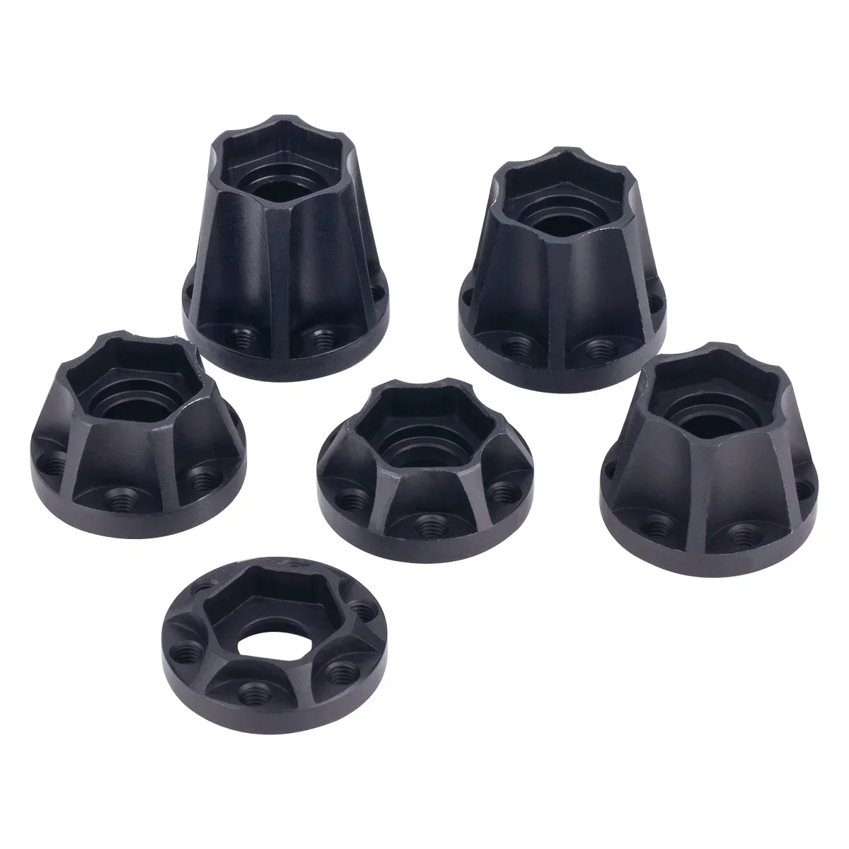 2/4 Stück Aluminium 12mm Radnaben-Verbreiterungsadapter für 1/10 RC Crawler 1.9 2.2 Räder Felgen Axial SCX10 TRX4 RR10 Wraith Capra D90