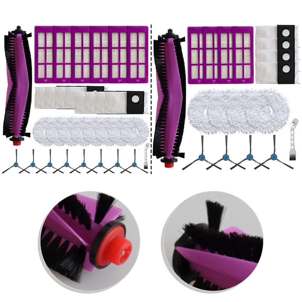 

Main Side Brush Filter Mop Cloth Dust Bag Cleaning Brush Kit For Eureka J15 Pro For ​Ultra Home Appliance Accessories ﻿