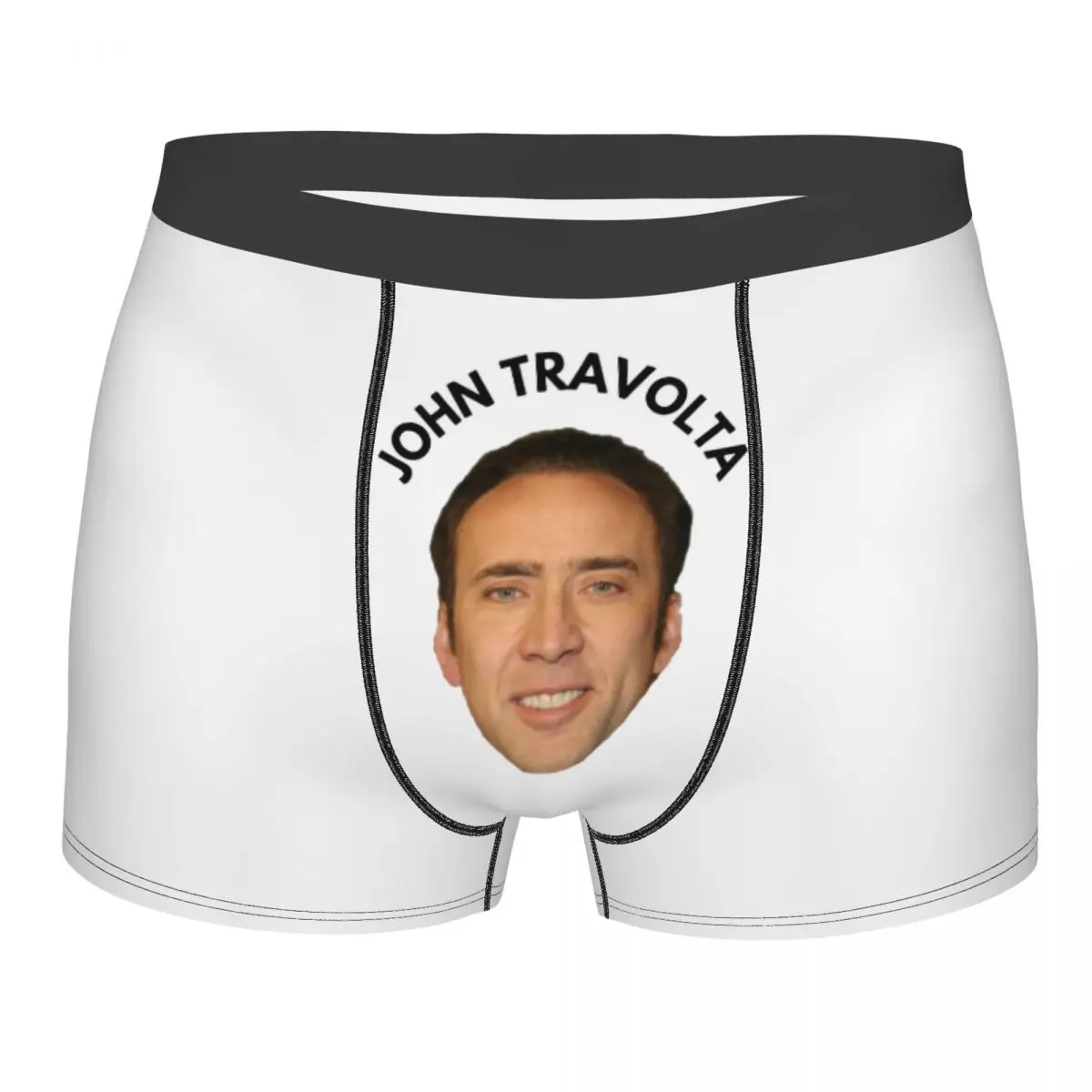 Nicolas Cage Face Men's Underwear Actor Boxer Shorts Panties Funny Breathable Underpants for Homme