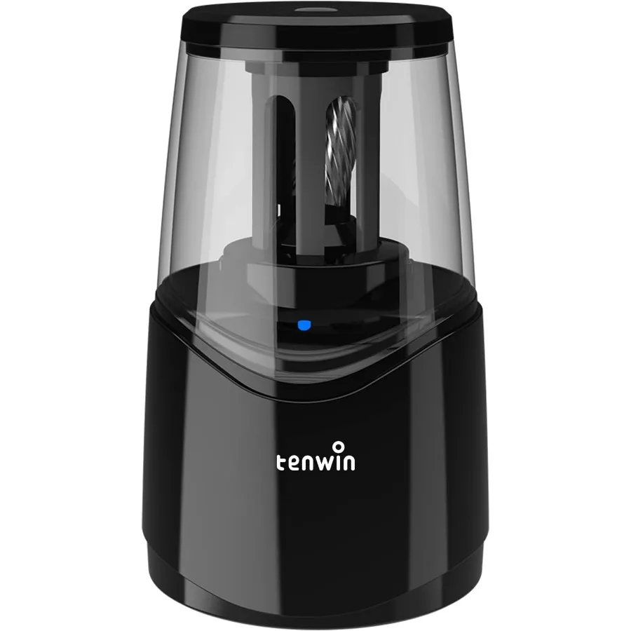 

Перезаряжаемая электрическая точилка для карандашей с прочным винтовым лезвием для быстрого и эффективного заточки No 2 и цветных Pe, 68 мм.