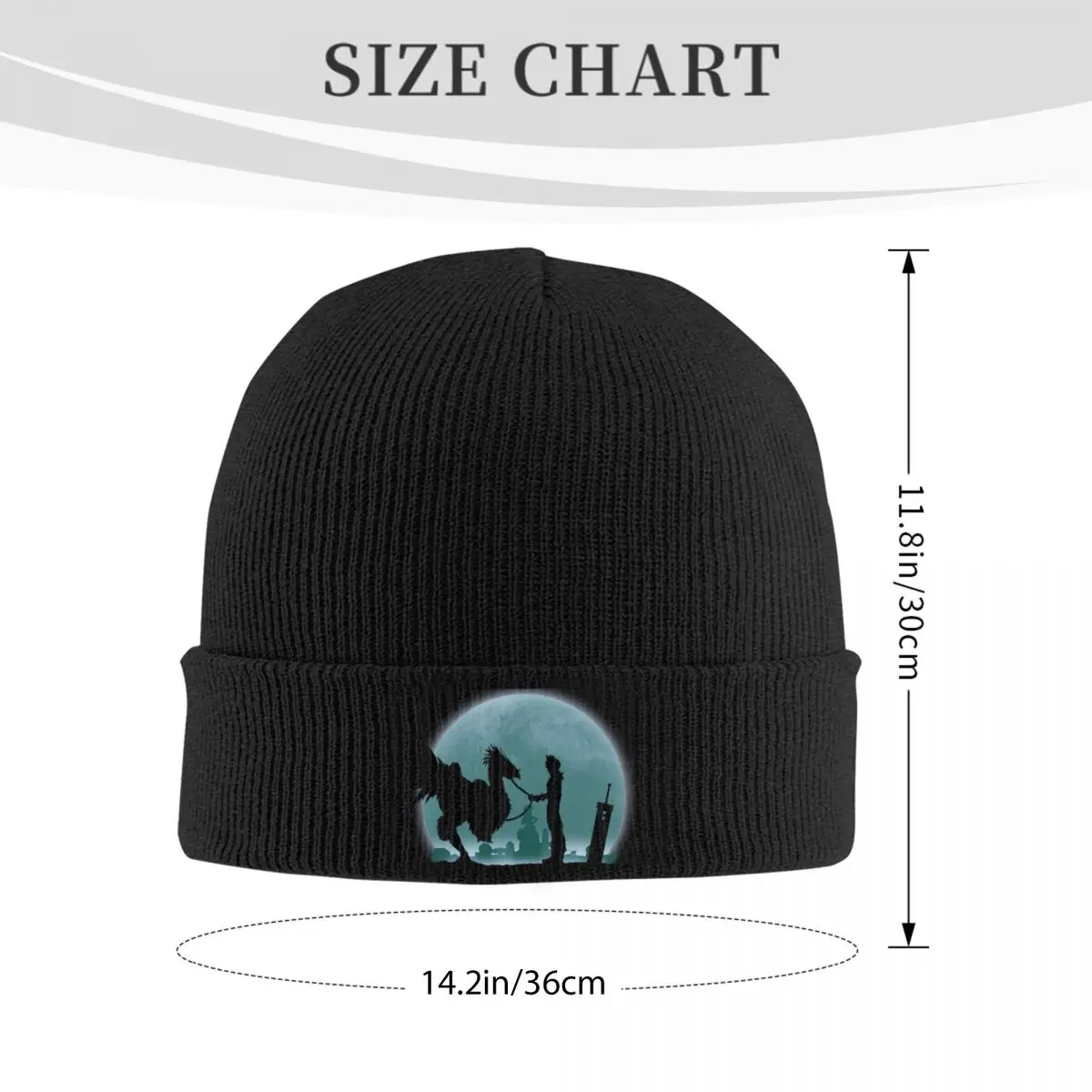 Final Fantasy Midgar At Night Hats Autumn Winter Skullies Beanies Fashion Caps Unisex Skullcap