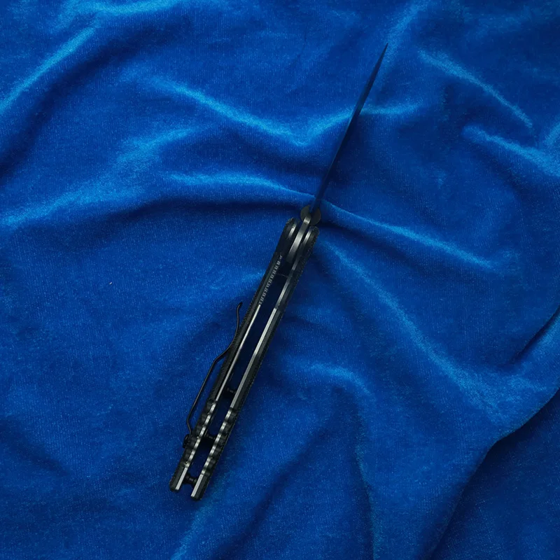 LEMIFSHE إيمرسون شهم جيم 14c28 بليد G10 الصلب مقبض النحاس طوقا التخييم الصيد الصيد EDC أداة سكين للفرد #5