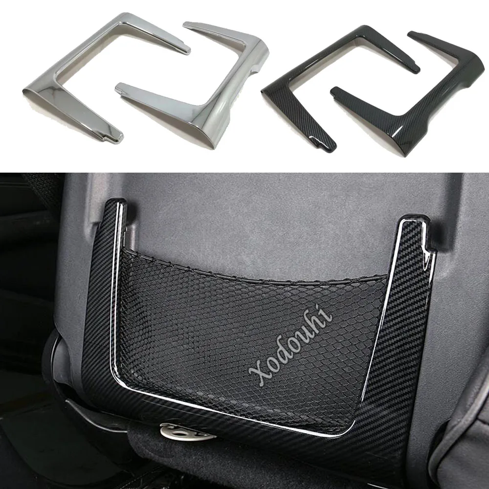 

For Jeep Grand Cherokee 2014 2015 2016 2017 2018 2019 Car Sticker Styling Cover Interior Back Rear Seat Storage Net Frame Trim
