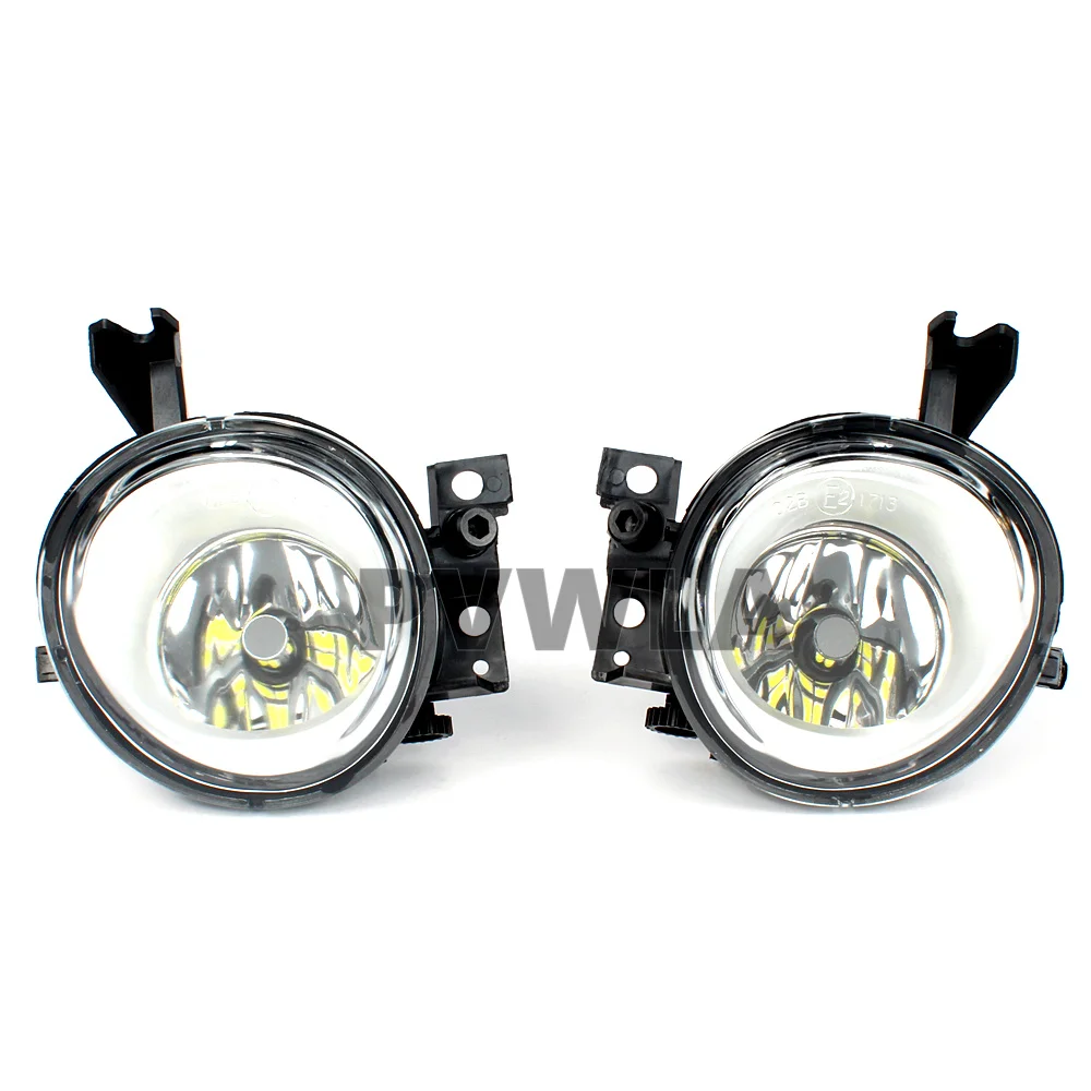 Feux de conduite antibrouillard LED avant, couvercle de calandre, lentille en verre propre, VW Touareg 2003, 2004, 2005, 2006, 2007, 2008, 2009