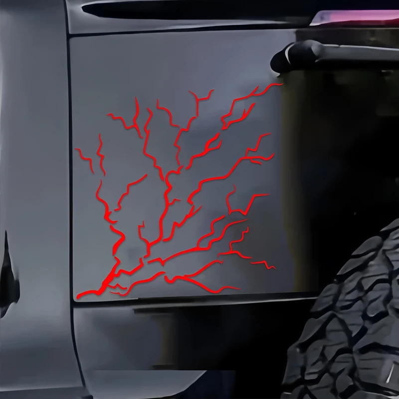 Lightning Storm Thunderbolt Stretch creative&funny stickers for cartoon fans&lover,high quality for car trucks motorcycles