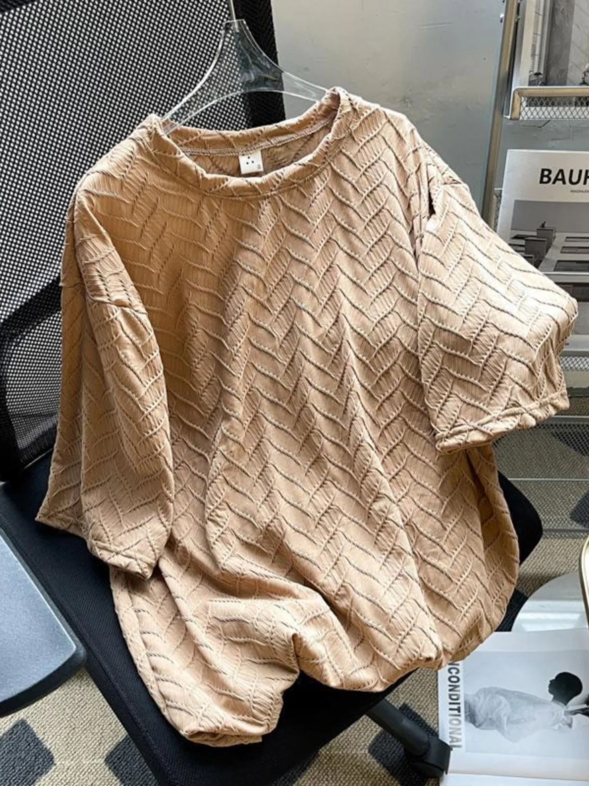 

plus Size 300 Pou Ice Silk Embroidered ort Sve T-irt ex Casual Loose Fit Five Sve Cover up Top for Couples
