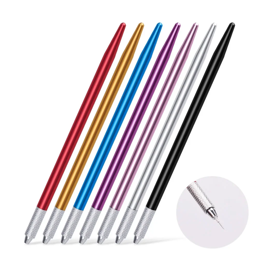 

1Pcs Fog Eyebrow Tattoo Pen Manual Microblade Needle Holder Tattoo Microblading Pen handmade Embroidery Permanent Makeup Tool