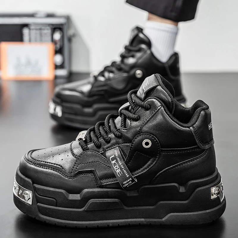 أحذية رياضية وترفيهية، أحذية رجالية، أحذية ماراثون كبيرة الحجم مبطنة بالهواء، مطاط منسوج لجميع المواسم، مقاومة للاهتراء، مضادة #5