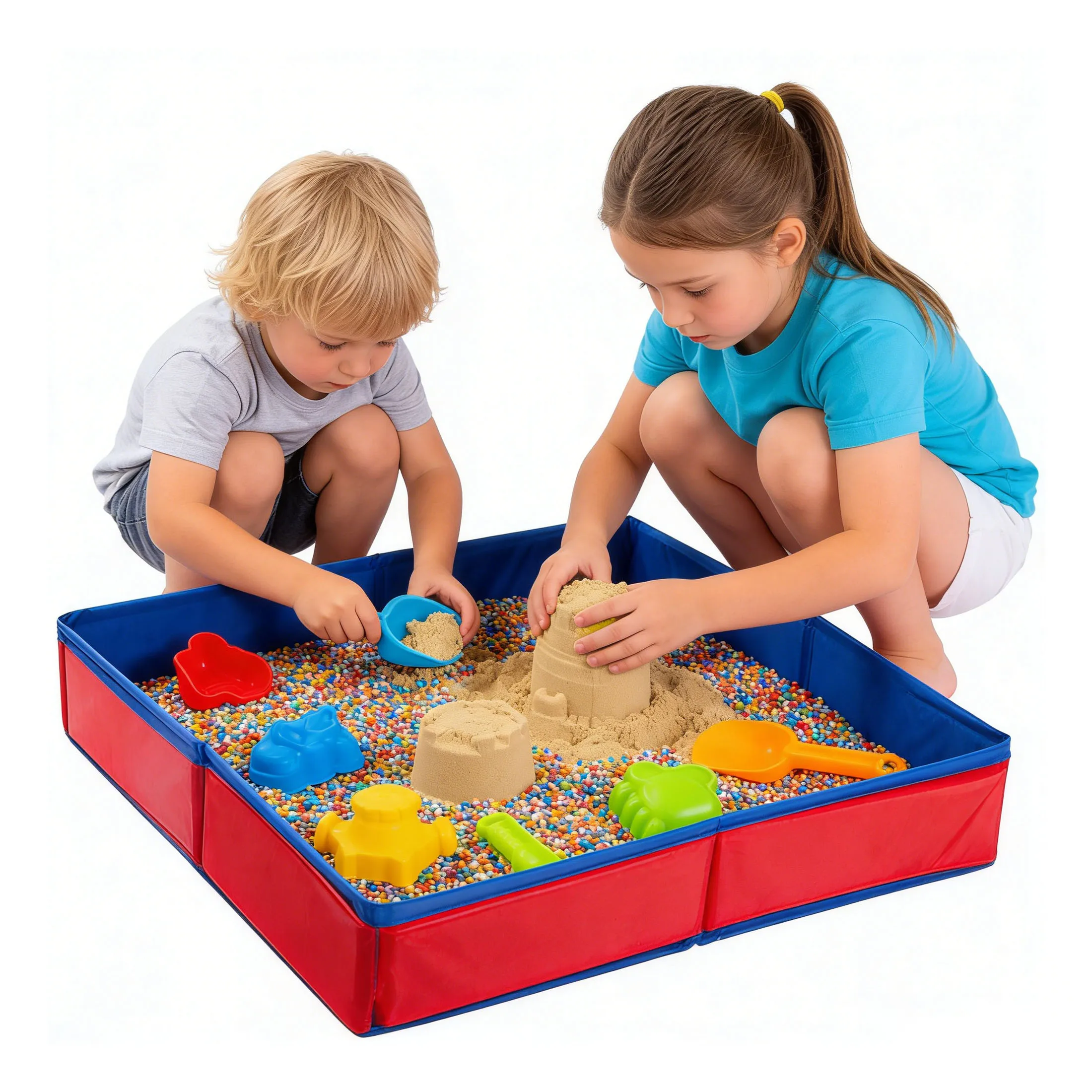 Beach Sandbox Toys for Kids Summer Beach Sand Toys Sand Castle Toys Sand Molds Children Sandbox Toys for Toddlers Boys and Girls
