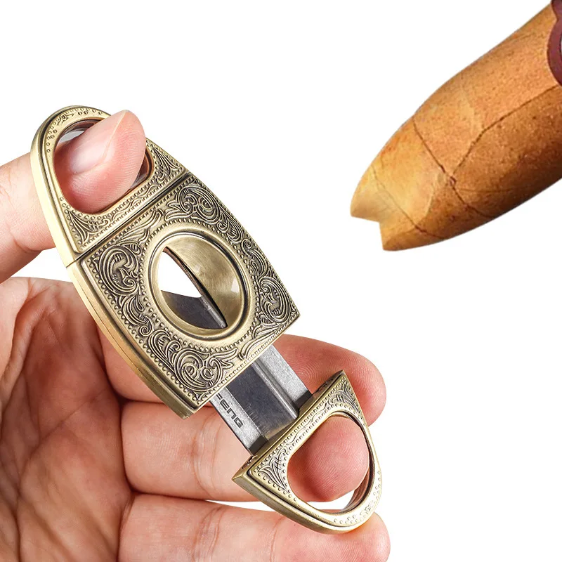 

Cigar Scissors V-shaped, Sharp Incisions Portable, Personalized Knife Accessories Men's Smoking Sets
