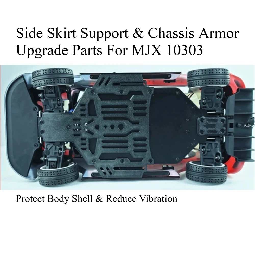 1/10 RC Car Body Side Skirt Support Outer Armor Guard No-Drill Anti-Collision Durable For MJX 10303 Protection Upgrade Mod Parts