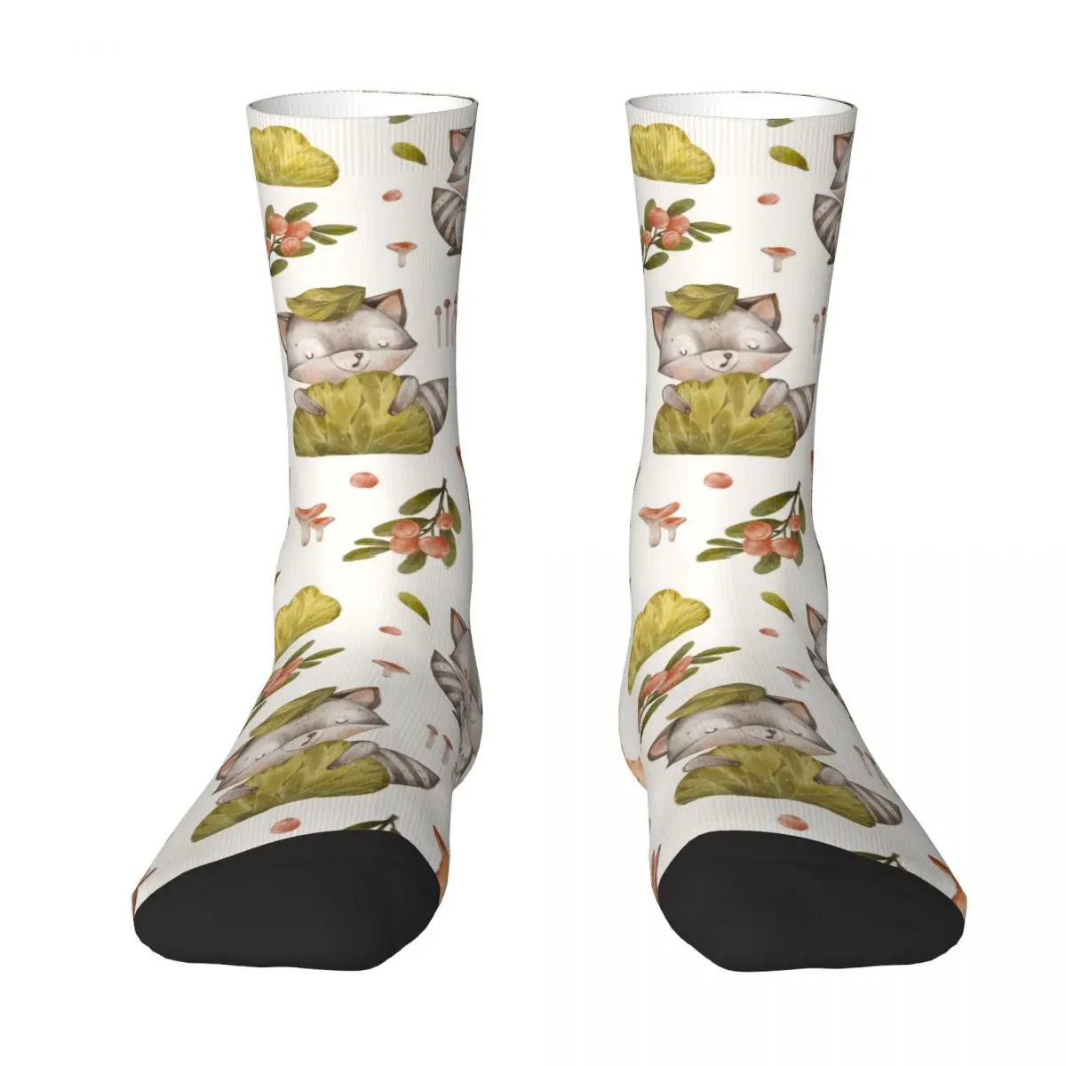 

Forest Leaves Bird Cat Cats Cute Meow Sock Socks Men Women Polyester Stockings Customizable Sweetshirt