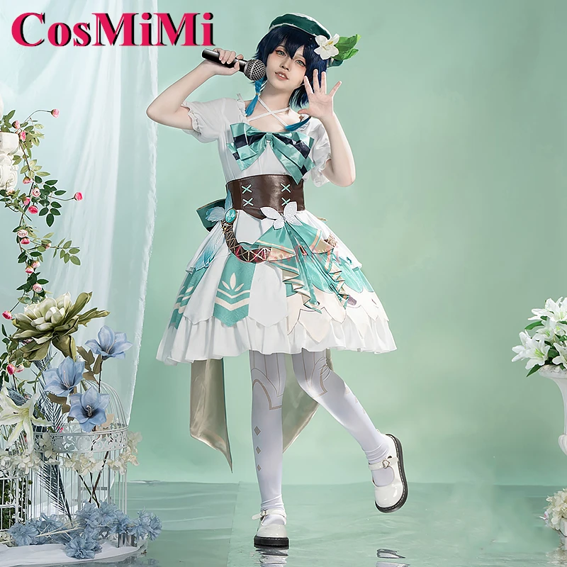 Genshin Impact Cosata Costume, Mi Venti Cosplay Game, Nifty Sweet, Gorgrous Lolita fur s, SJ Uniform, Carnival Party Py Play Clothing