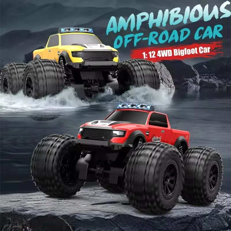 

Водонепроницаемая полноприводная радиоуправляемая машина-амфибия Land&Water, внедорожный краулер на пульте управления, игрушка-багги, подарки