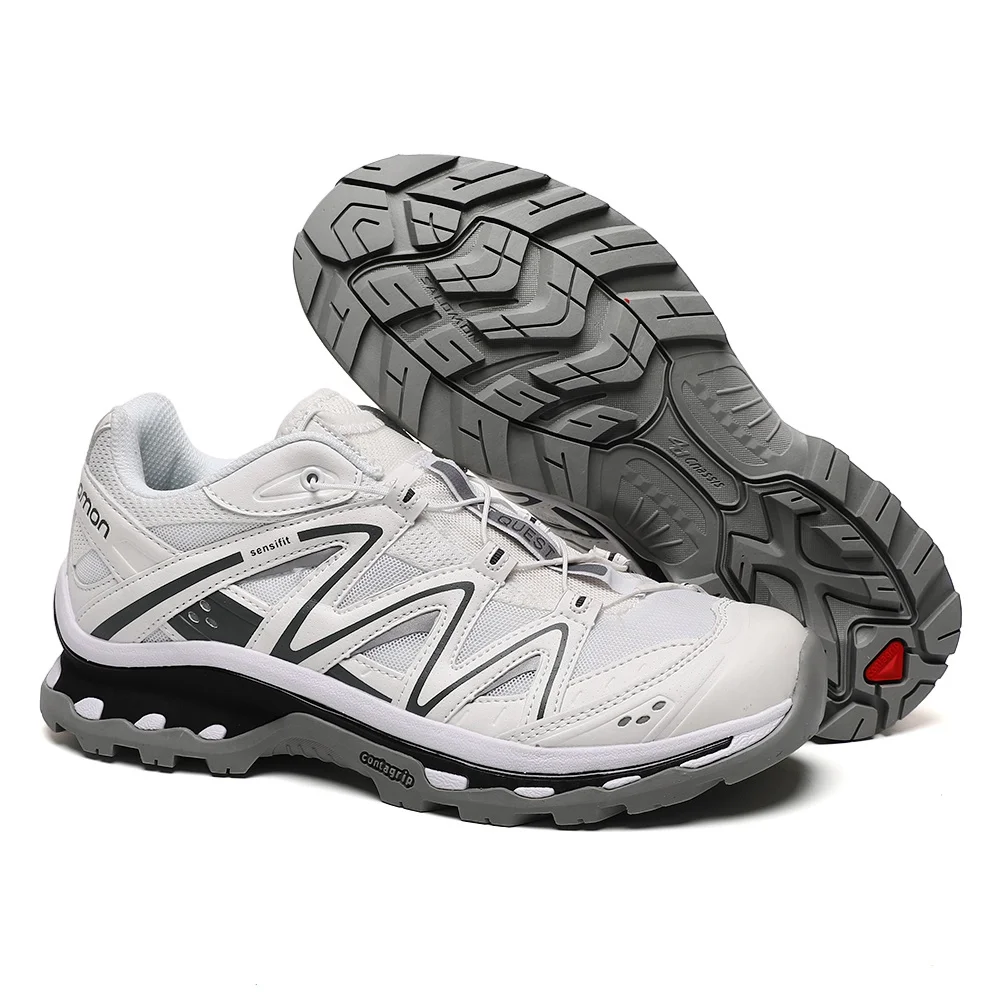 Chaussures de trail running imperméables Salomon XA QUEST Pro 3D pour homme, beige/blanc, randonnée 