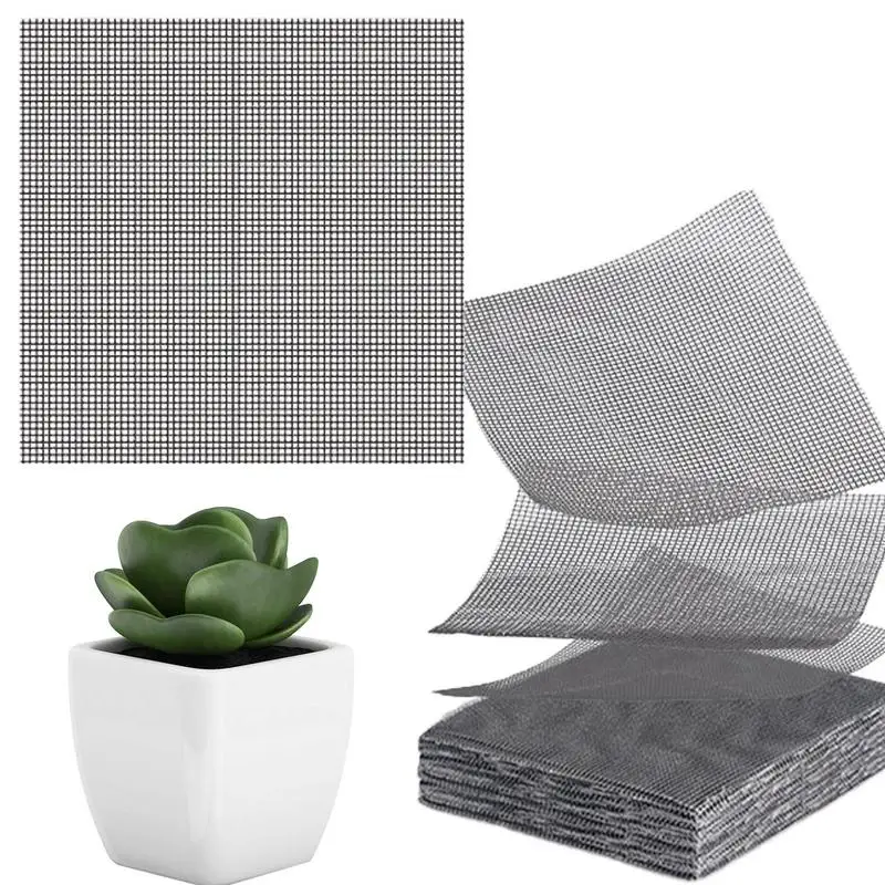 

Сетчатый коврик с нижним отверстием для цветочного горшка, 50 шт./компл., нижняя сетка, сетчатая сетка, дышащие сетчатые подушечки с защитой от насекомых, садовые инструменты