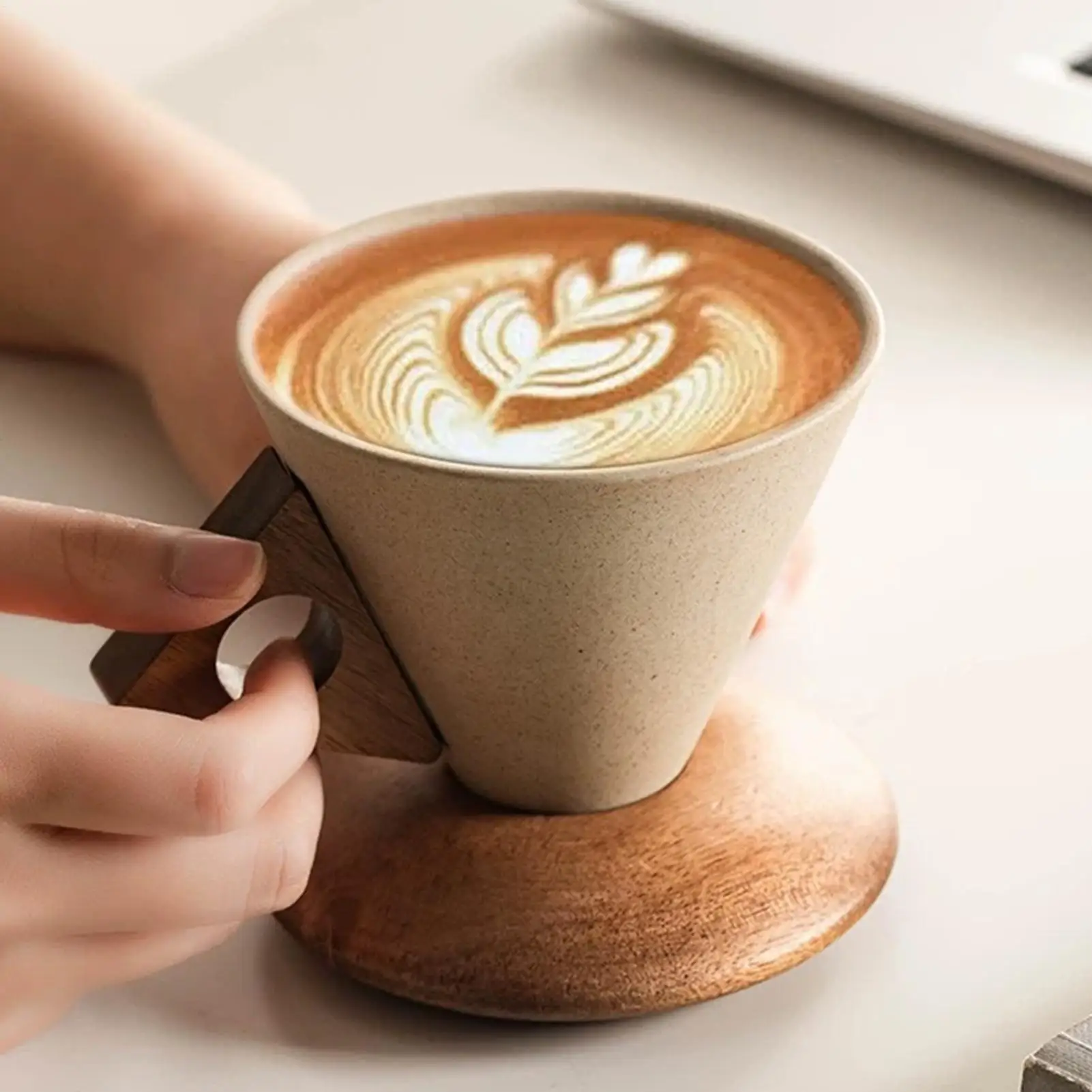 

Чашка для кофе, керамическая коническая эргономичная кружка для питья, домашняя кофейная чашка для семьи, дома, офиса, путешествий, улицы, дня рождения, чая