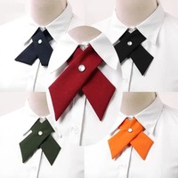 Student Uniform Bow Tie Crisscross Bow Tie for Women Girls School Uniform Adjustable Bowtie Pre-tied Necktie