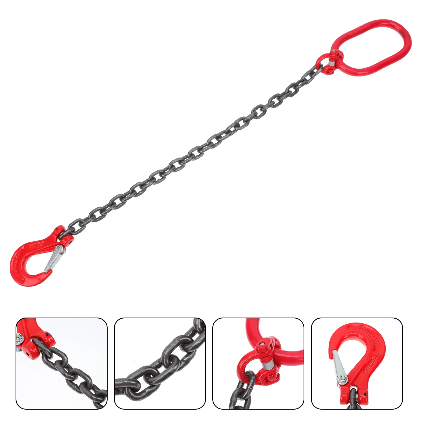 

10PCS Industrial Manganese Steel Grab Lifting Sling Chain Sling Hook Construction Site Equipment Waterproof Corrosion