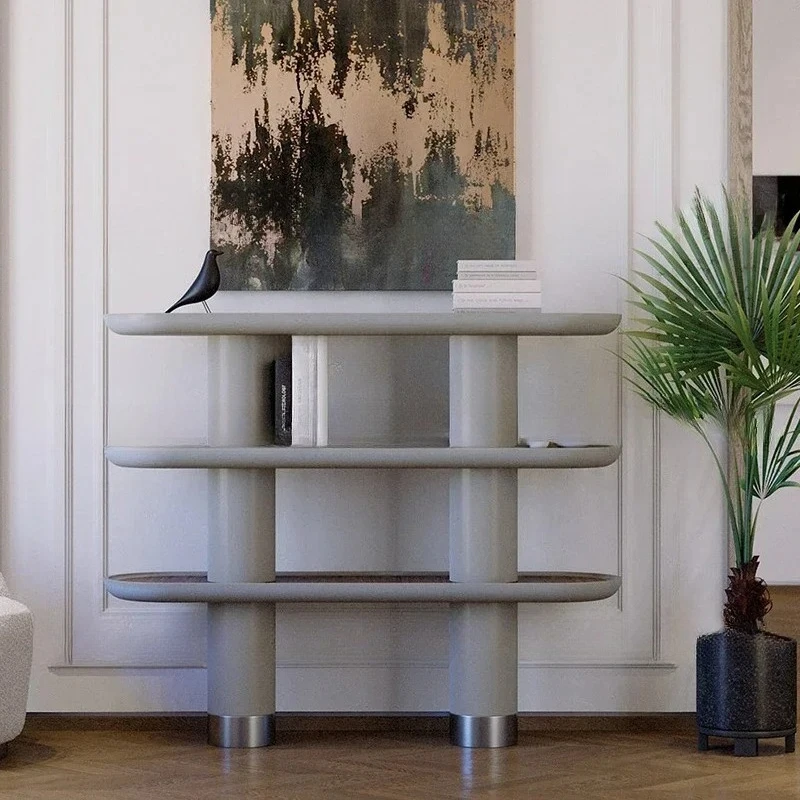 

xz1Designer Entrance Table Italian Minimalist Bookshelf Creative Entrance Table Entrance Door View Table