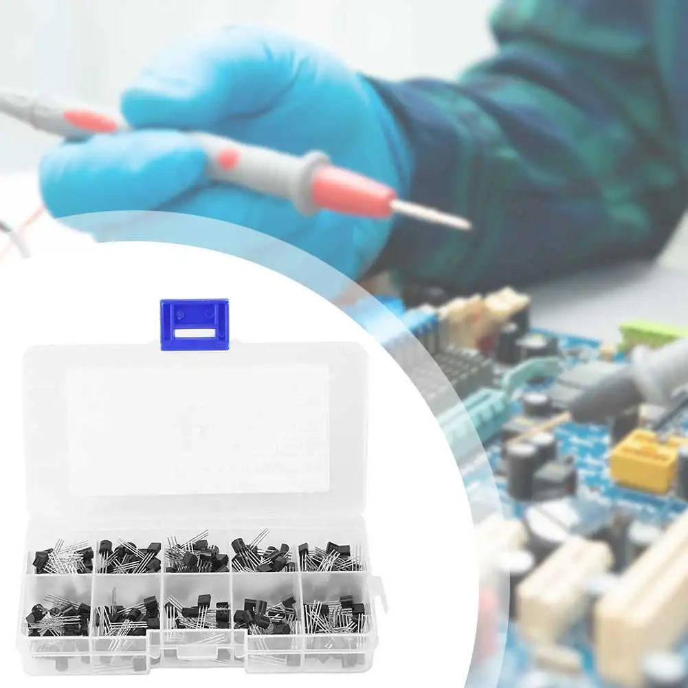 

Powerbank 200pcs 10 Values NPN PNPs Transistor Assortment Kit BC337 BC547 TO-92 Transistor Assorted Kit For Teaching Electronic.