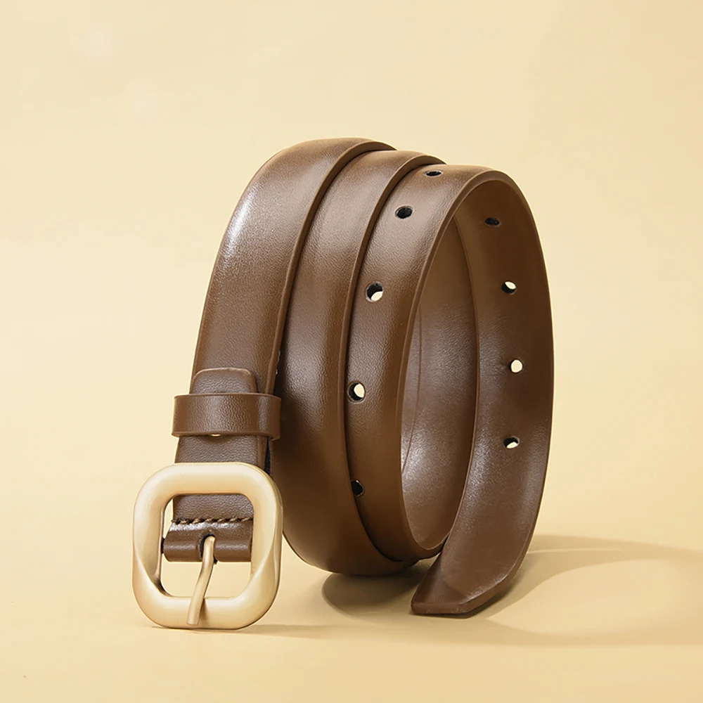 ใหม่ผู้หญิงสแควร์หัวเข็มขัดกระโปรงเสื้อกันหนาวอุปกรณ์เสริมแฟชั่นอินเทรนด์ผู้หญิงของขวัญวันเกิดขายส่ง