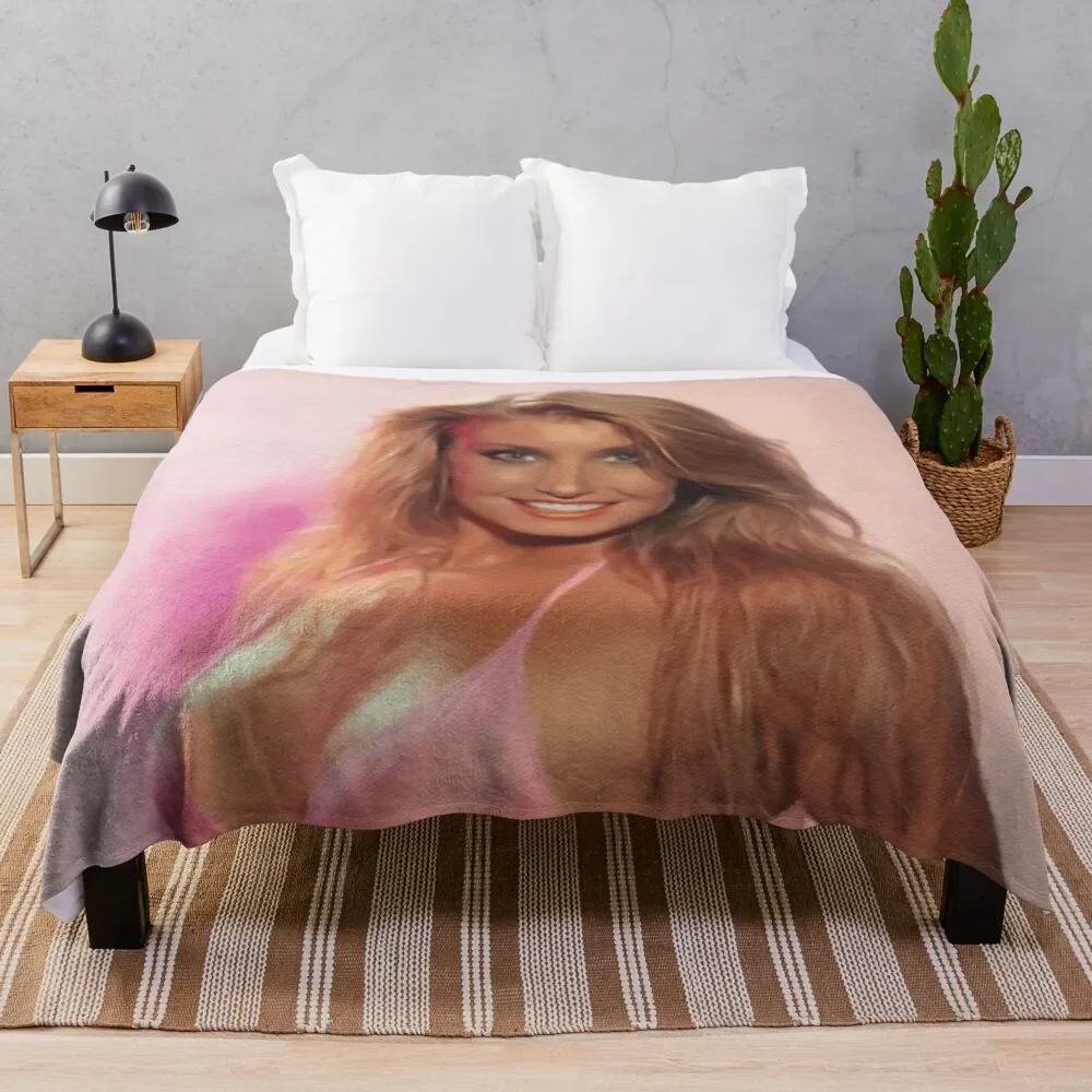 Heather Thomas, Actress Throw Blanket Decoratives Decorative Beds Polar Blankets For Sofas Blankets